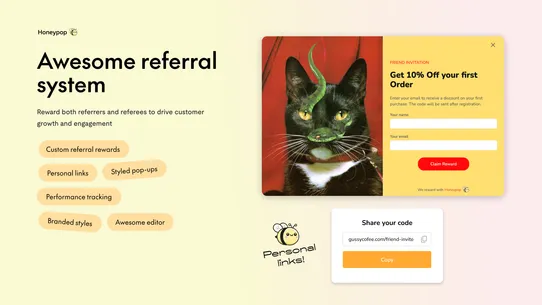 Honeypop: Loyalty &amp; Referrals screenshot