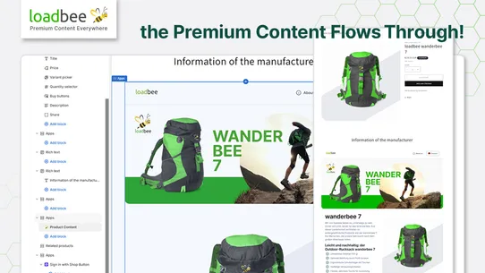 loadbee Premium Content Plugin screenshot