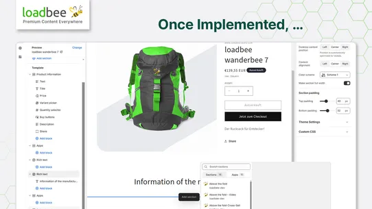 loadbee Premium Content Plugin screenshot