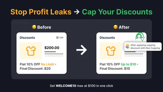 Nex Discount Cap &amp; Limit screenshot