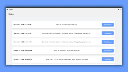 Sightly ‑ AI‑Powered Insights screenshot