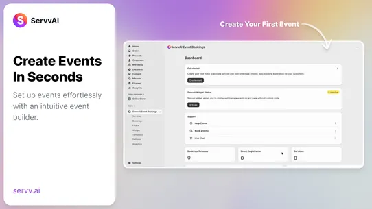 ServvAI ‑ Event Ticketing screenshot