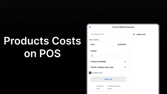 Cogly ‑ Product Costs on POS screenshot