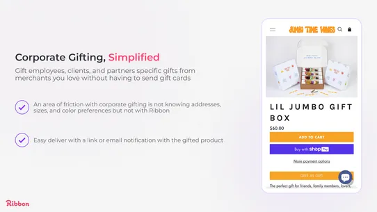 Ribbon | Gifting screenshot