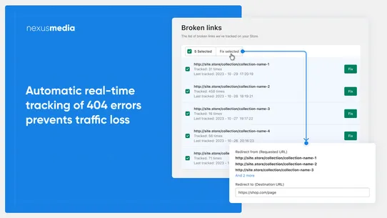 Doc 404: Broken links repair screenshot