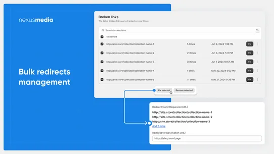 Doc 404: Broken links redirect screenshot