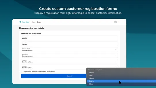 Customer Accounts Pro screenshot