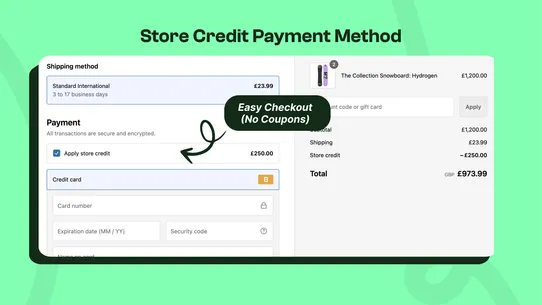 Redeemly Store Credit Cashback screenshot