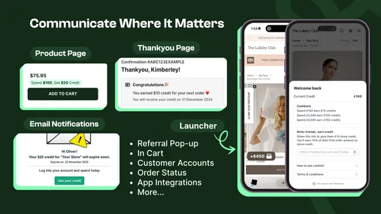 Redeemly Store Credit Cashback screenshot