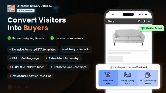 SB Estimated Delivery Date ETA screenshot