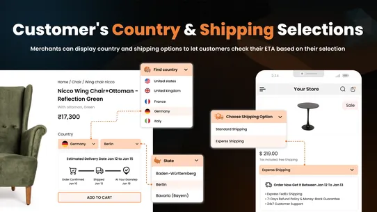 Estimated Delivery Date ‑ ETA screenshot