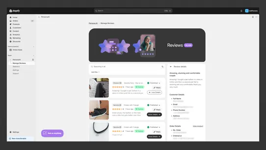 Persona ‑ AI Product Reviews screenshot