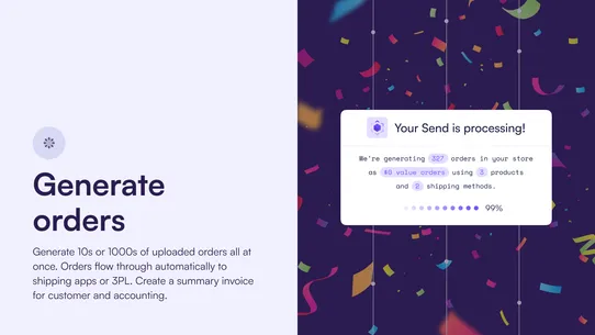 Send To Many Bulk Order Upload screenshot