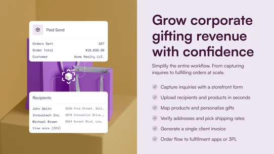 Send To Many Bulk Order Import screenshot