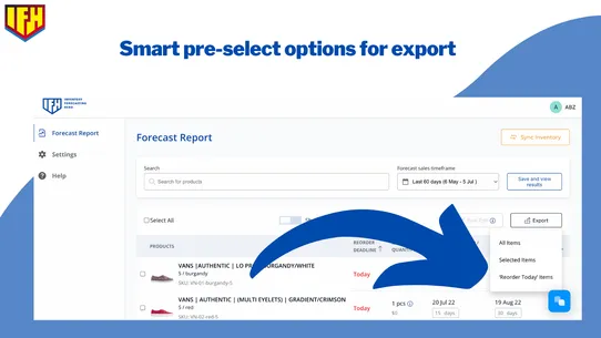 Inventory Forecasting Hero screenshot