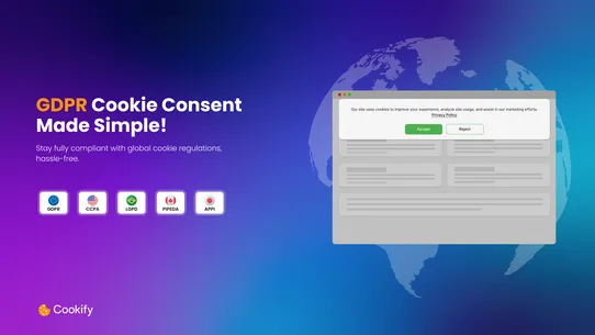 Cookify GDPR Cookie Consent screenshot