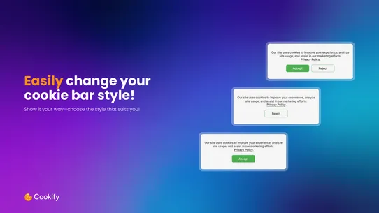 Cookify GDPR Cookie Consent screenshot
