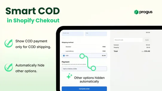 Progus COD Form screenshot