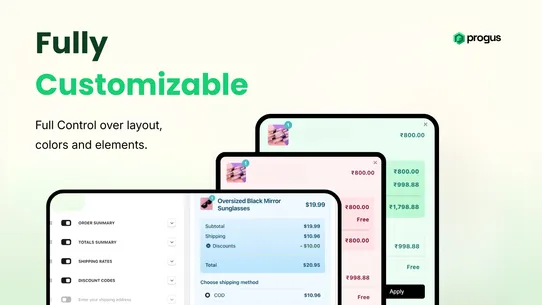 Progus COD Form screenshot