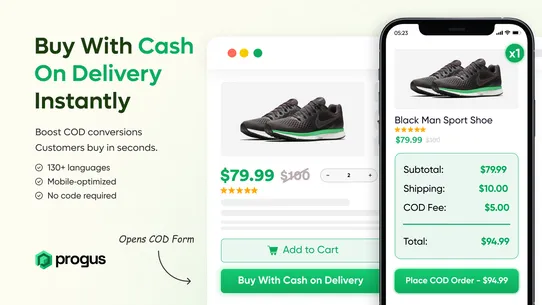 Progus COD Form screenshot