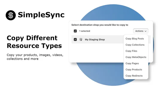 Simple Sync ‑ Copy Your Store screenshot