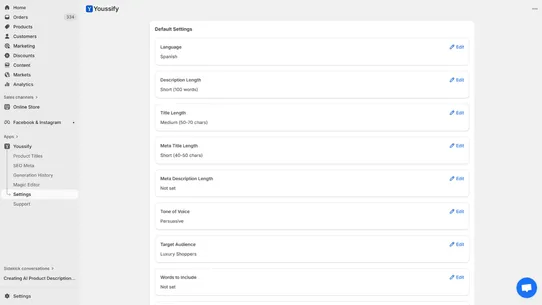 Youssify: Product Descriptions screenshot