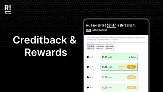 Rebo ‑ Crediback Rewards screenshot