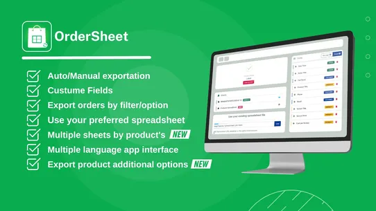 OrderSheet Auto Google Sheets screenshot