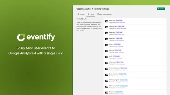 Eventify ‑ GA4 Event Tracking screenshot