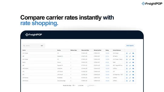 FreightPOP screenshot