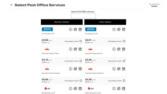 Parcels Online by Post Office screenshot