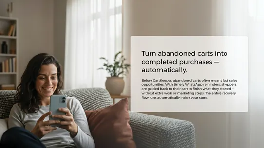 CartKeeper: AI Cart Recovery screenshot
