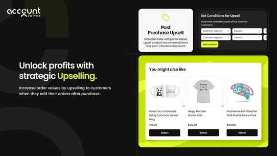 AE: Order Editing &amp; Upsell screenshot