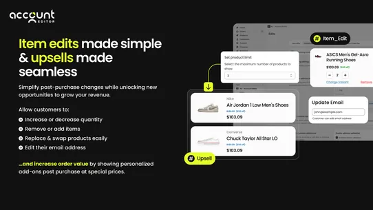 AE: Order Editing &amp; Upsell screenshot