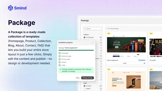 Smind Section &amp; Theme Sections screenshot