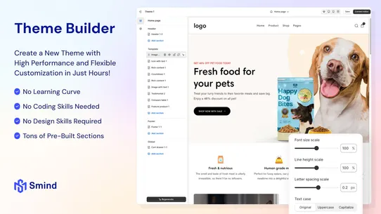 Smind Sections &amp; Page Builder screenshot