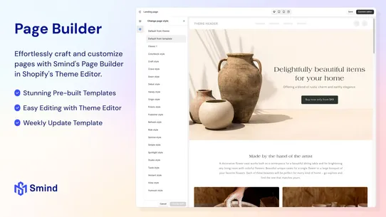 Smind Sections &amp; Page Builder screenshot