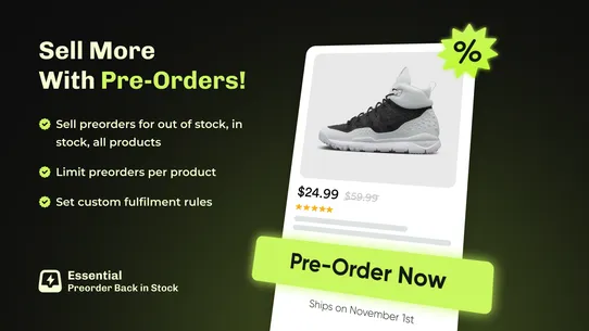 Essent Preorder Back in Stock screenshot