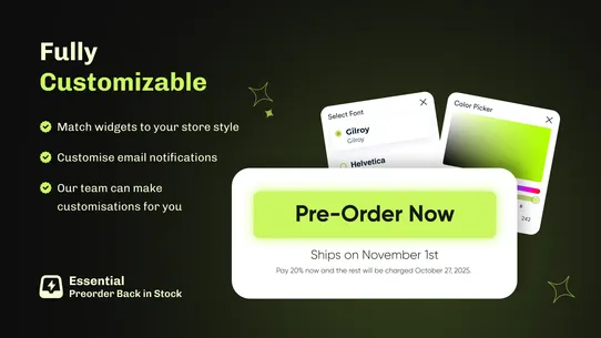 Essent Preorder Back in Stock screenshot