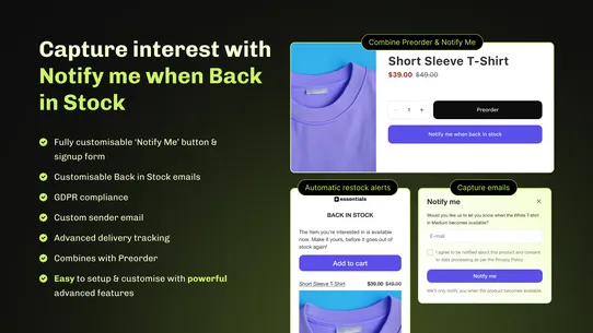 Essent Preorder Back in Stock screenshot