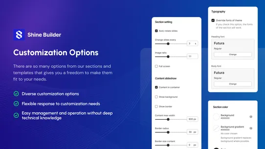 ShineBuilder‑ Theme Sections screenshot