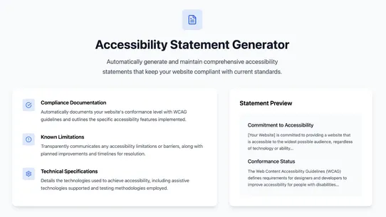 Accessibility &amp; ADA EAA WCAG screenshot