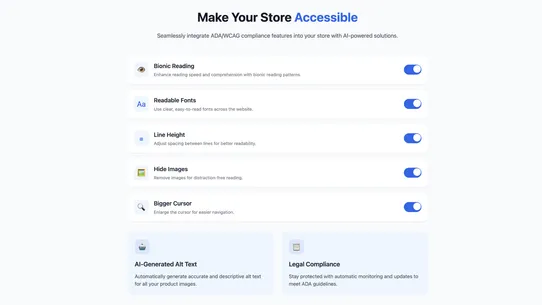 Accessibility &amp; ADA EAA WCAG screenshot