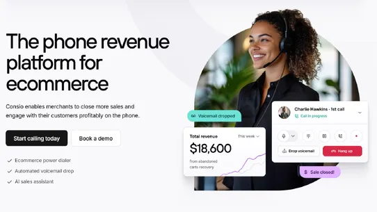Phone Revenue Platform CONSIO screenshot