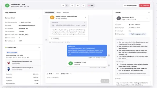 Consio: Phone &amp; AI Voice Agent screenshot