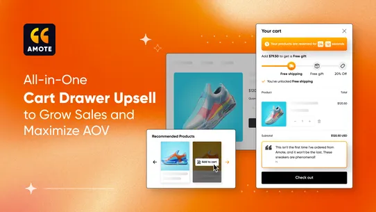 Amote: Cart Upsell Cart Drawer screenshot