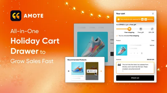 Amote: Cart Upsell Cart Drawer screenshot