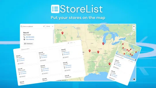 SL Store Locator Map screenshot