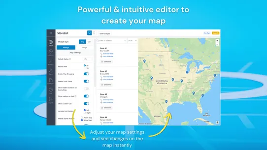 SL Store Locator Map screenshot