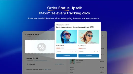 AOV Post Purchase Upsell screenshot